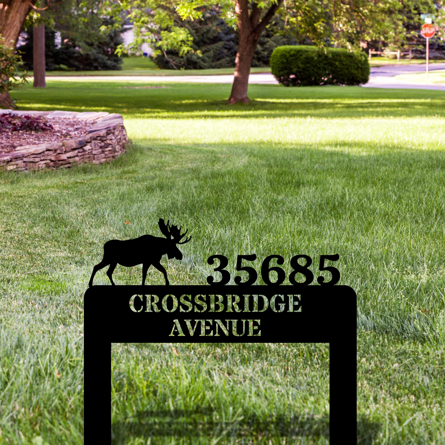Personalized Metal House Number Sign, Custom Address Sign for Yard, House Number Sign Stake, House Number Plaque