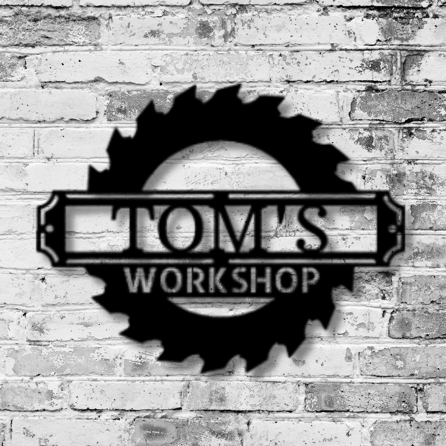 Sawmill Metal Sign, Custom Name Sign, Workshop Decor, Garage Wall Art, Personalized Gift for Men, Father's Day Gift, Mancave Wall Sign