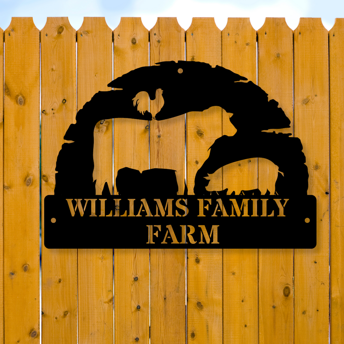 Personalized Metal farm sign, Custom metal farm sign, Huge metal farm sign, Personalized farm sign