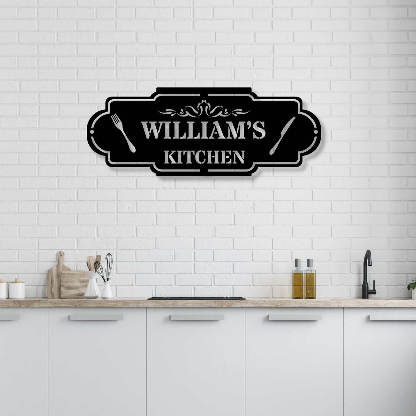 Personalized Metal Signs, Custom Kitchen Wall Decor, Customizable Kitchen Sign, Housewarming gift