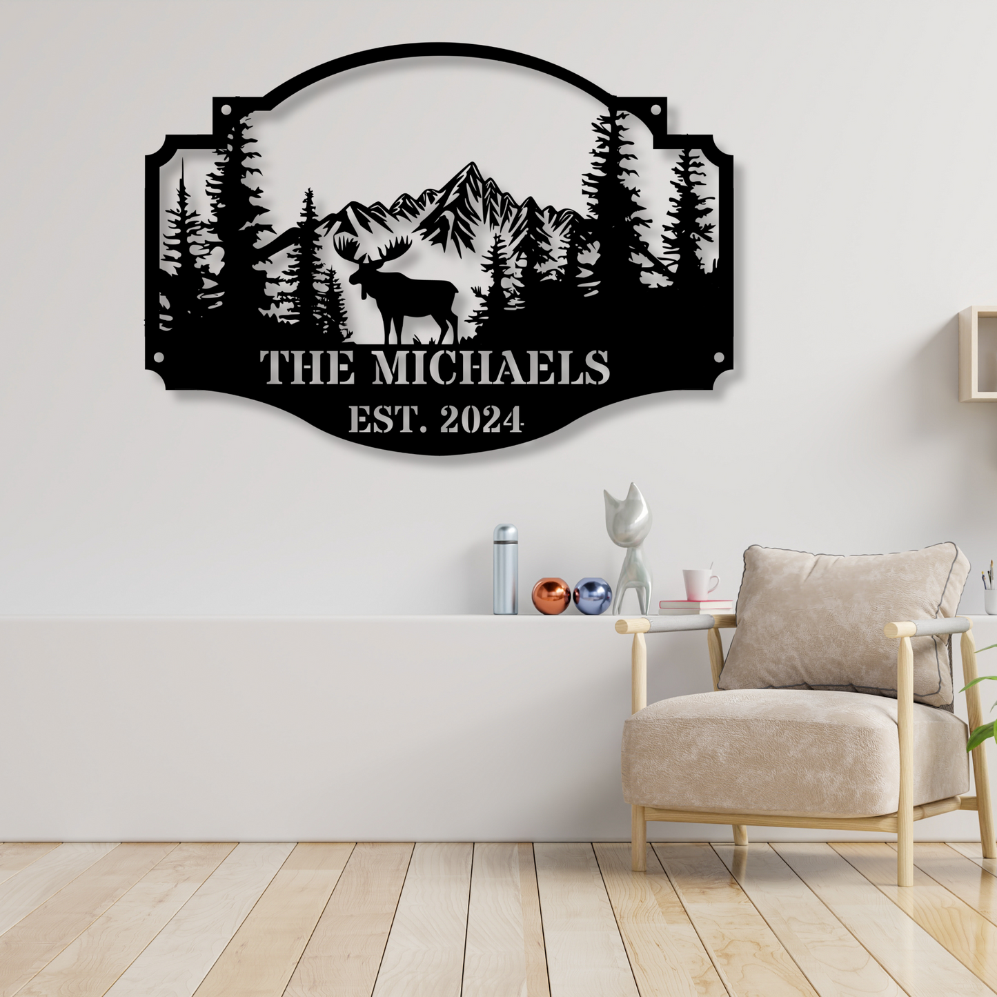 Custom Metal Cabin Sign, Family Name Cabin Sign, Cabin House Cottage Welcome Sign, Outdoor Sign