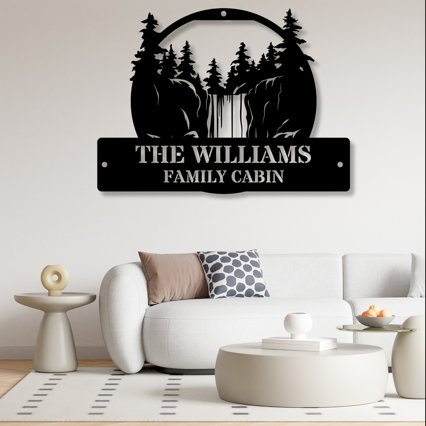 Custom Waterfall Wall Metal Sign Decor, Waterfall Wall Art, Metal Wall Art, Home Decor Art, Nature Inspired Art for Both Men & Women