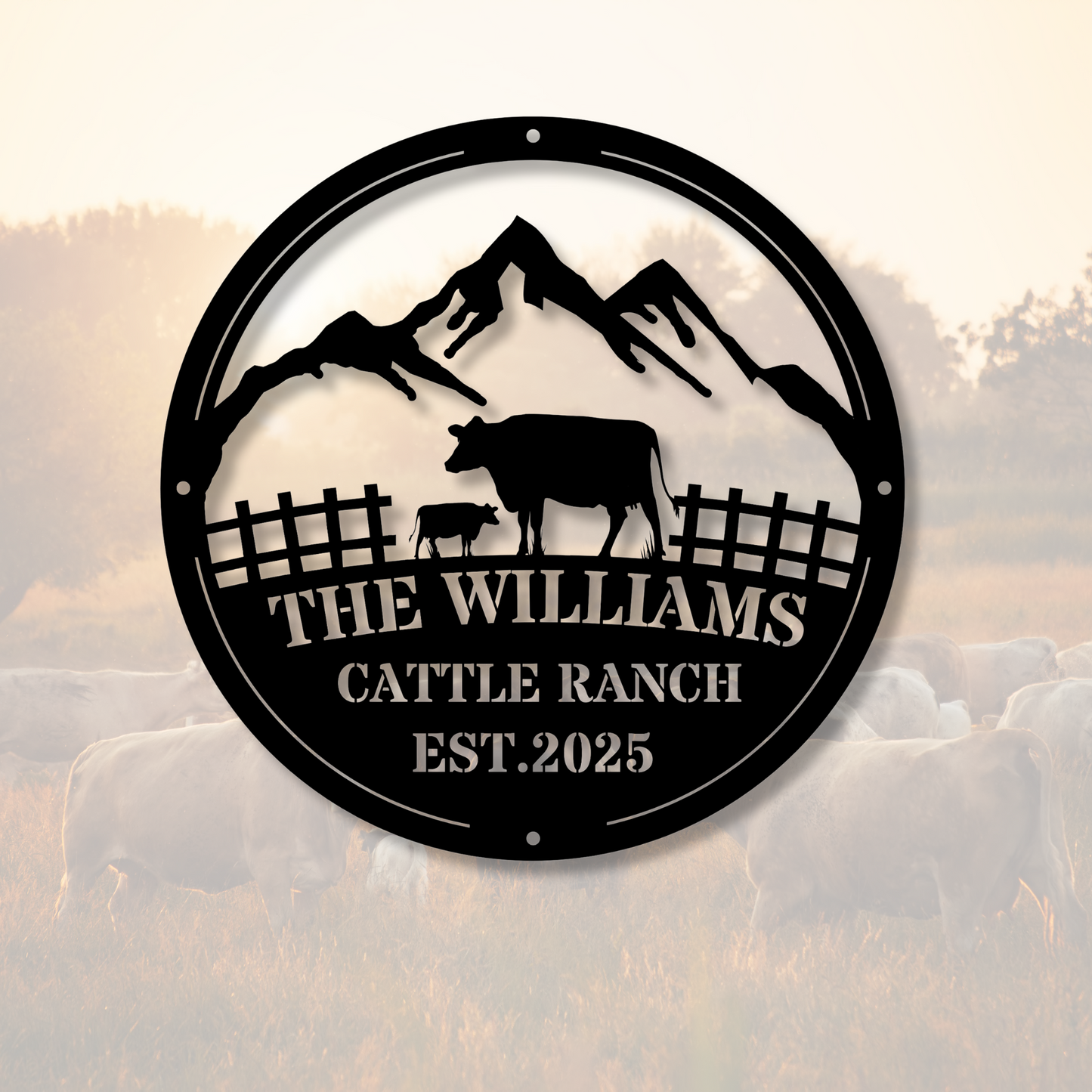 Personalized Metal Farm Sign, Metal Gates Sign, Farm Gate Sign, Farm Sign Outdoor, Custom Barn Signs, Farm Entrance Sign