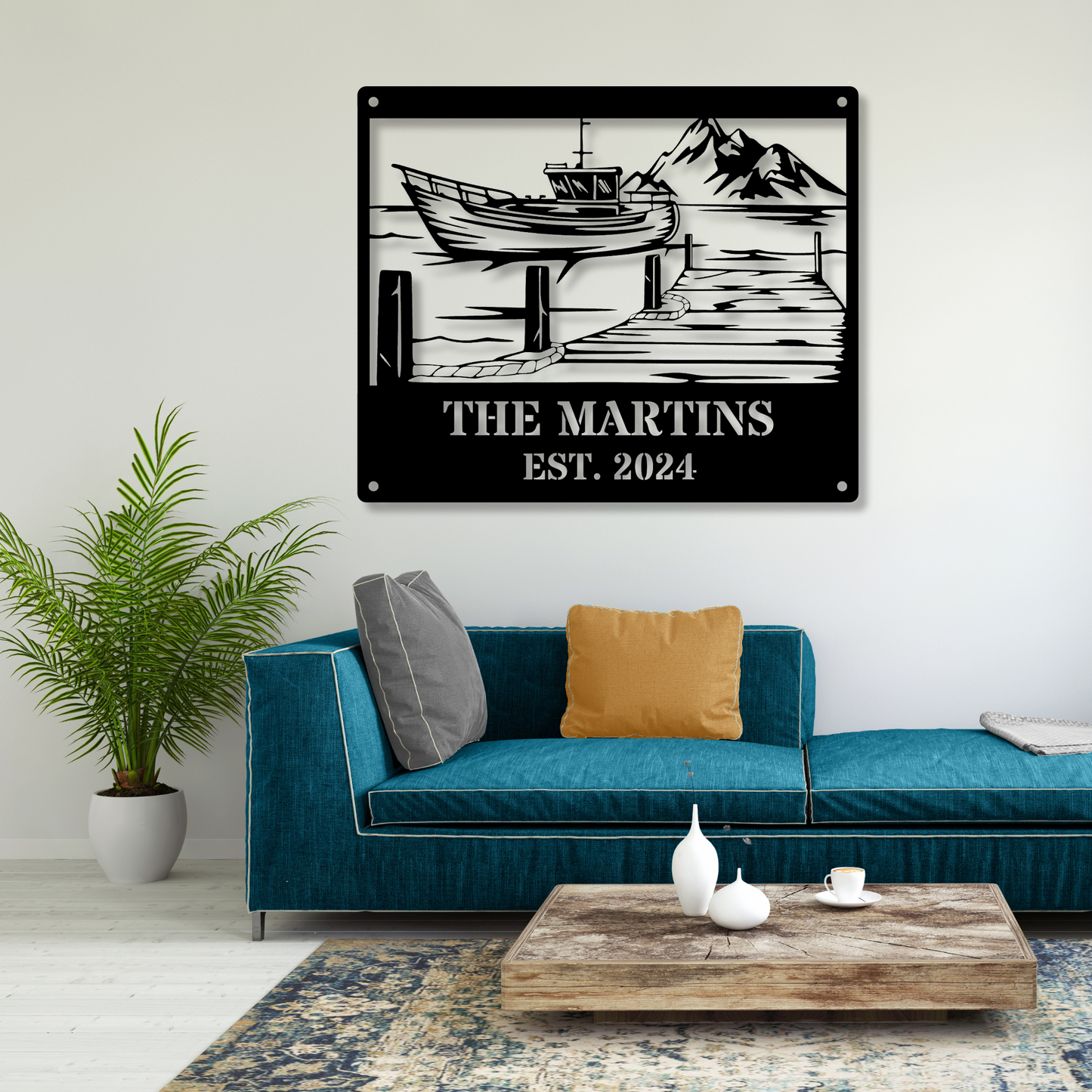 Custom Metal Sign, Lake House Sign, Personalized Lake Decor, Custom Metal Sign for Lake, Welcome to Our Lake House, Housewarming Gift, Custom Lake House Decor