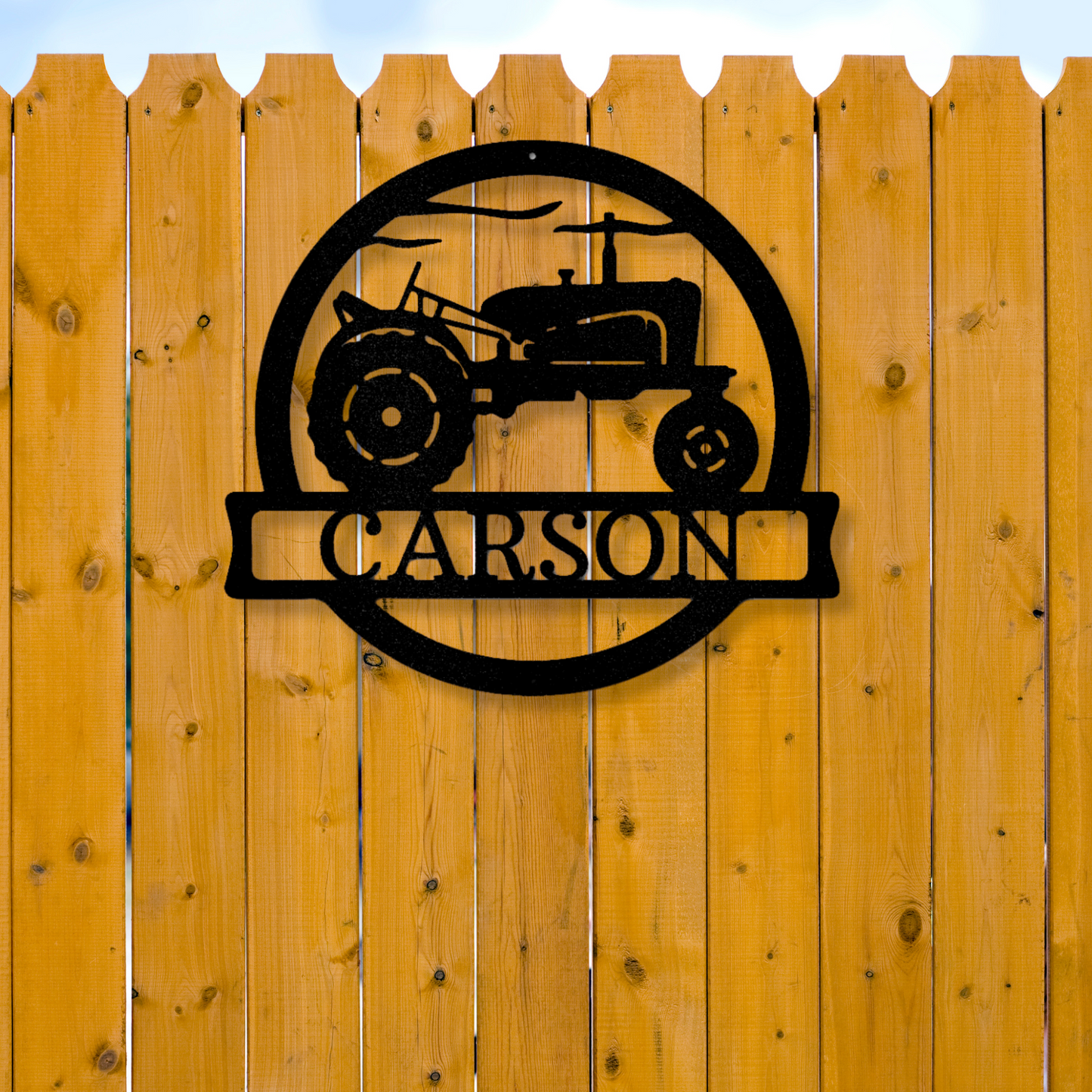 Personalized Old Tractor Metal Sign, Farmer Gifts, Rustic Farmhouse Decor, Last Name Sign, Vintage Tractor Wall Art, Custom Ranch Metal Art