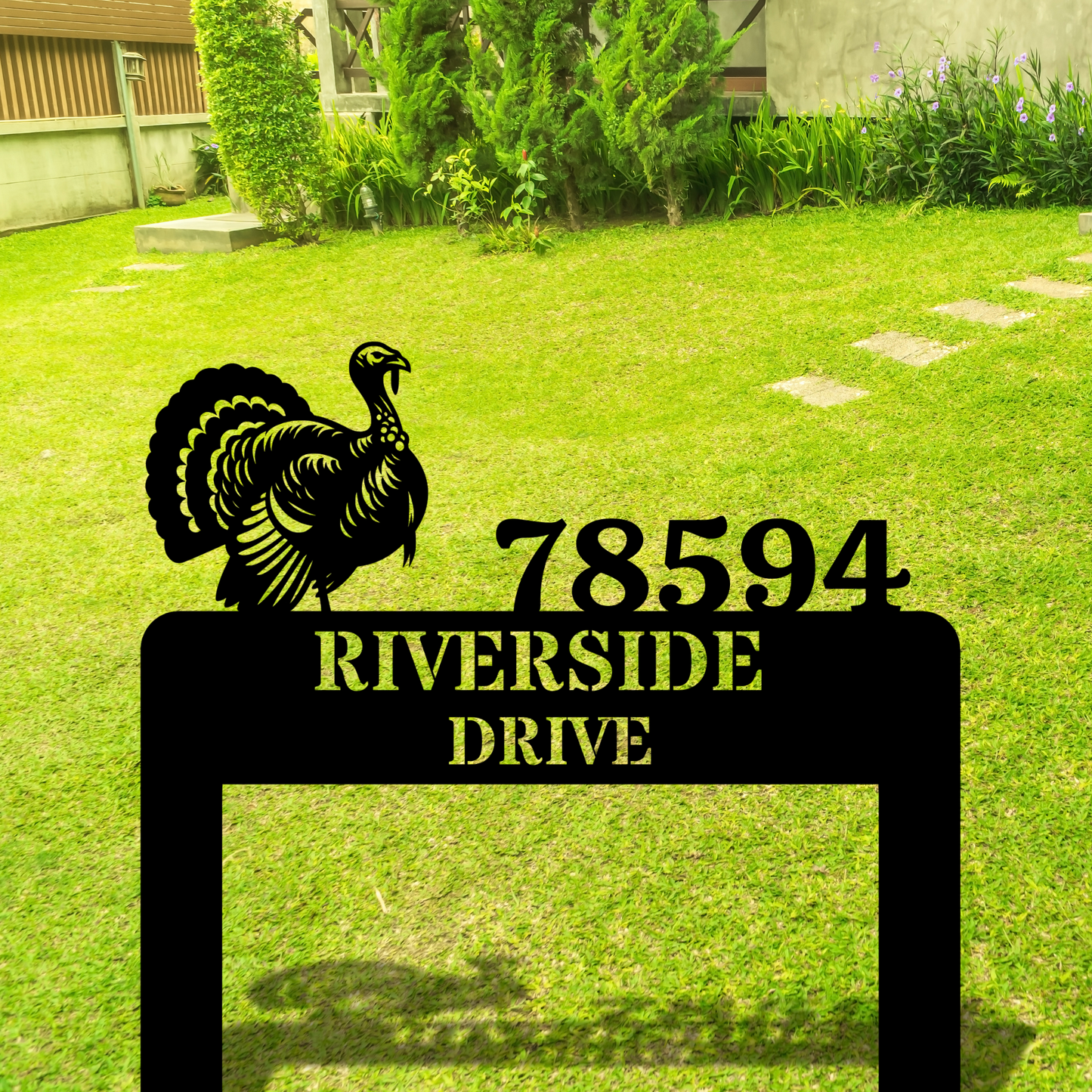 Custom Metal Address Stake, Lawn Metal Address Sign, Custom House Number Sign, Metal Address Plaque, Custom Your Metal Address Sign, Yard Sign