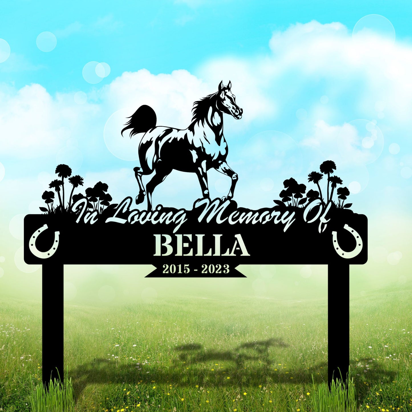 Custom Horses Metal Sign,Horse Ranch Sign,Personalized Horse Farm Name Sign,Horse Stable Wall Art Decor
