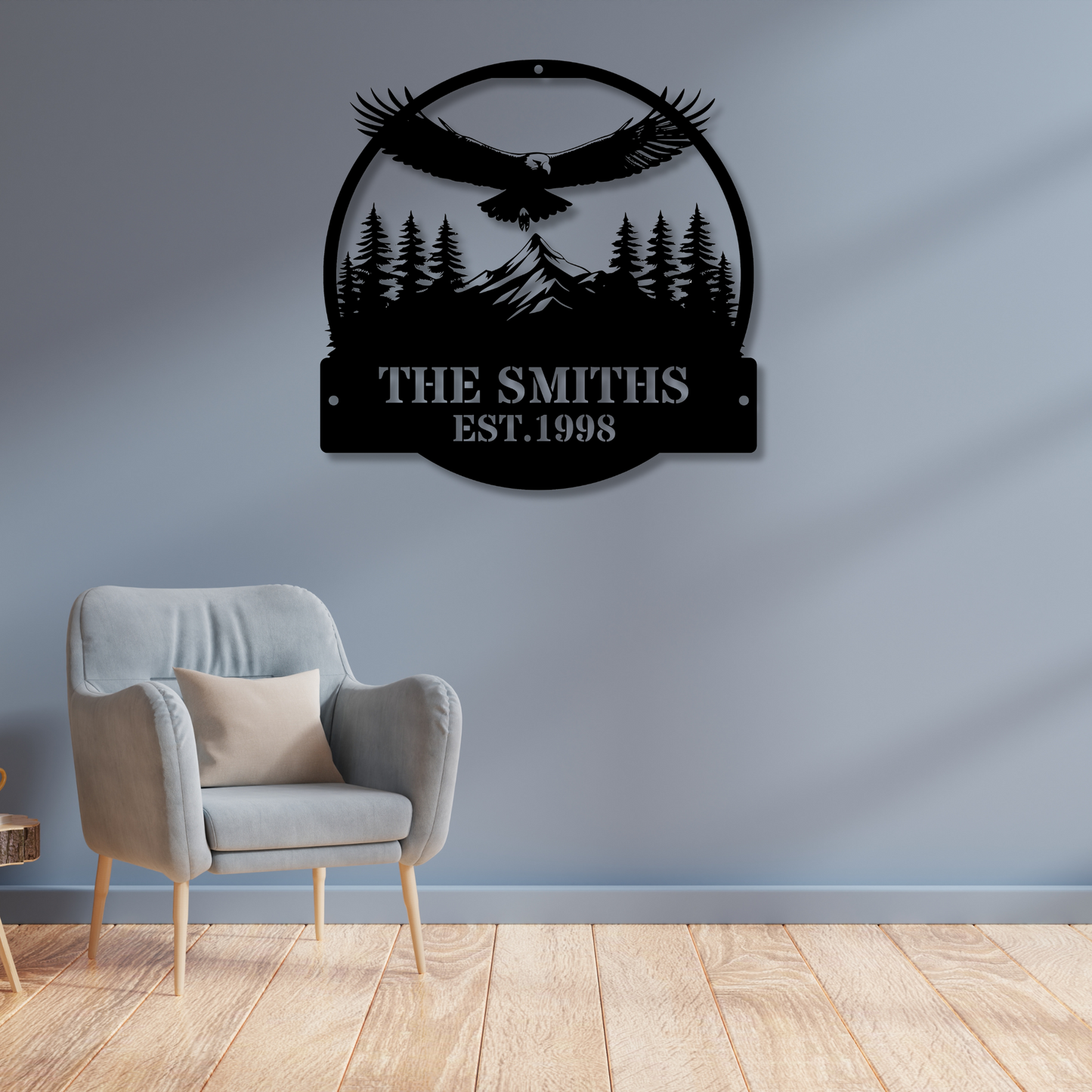 Custom Eagle Metal Wall Art, Eagle Decor, Metal Birds Wall Art, Custom Metal Art, Bird Decor, Wall Hanging, Wildlife Art