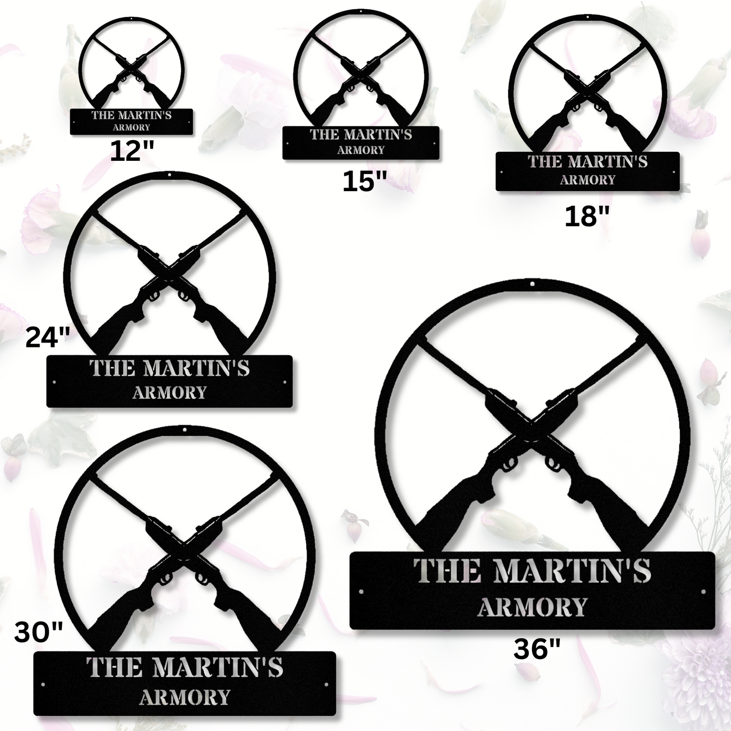 Customized Armory Metal Sign, Personalized Armory Name Sign, Mancave Decor, Rifle Wall Art, Gun Armory Sign, Custom Armory Wall Art Dad Gift