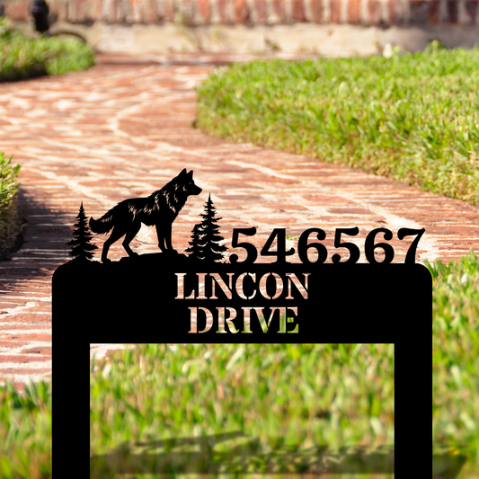 Customized Address Metal  Sign