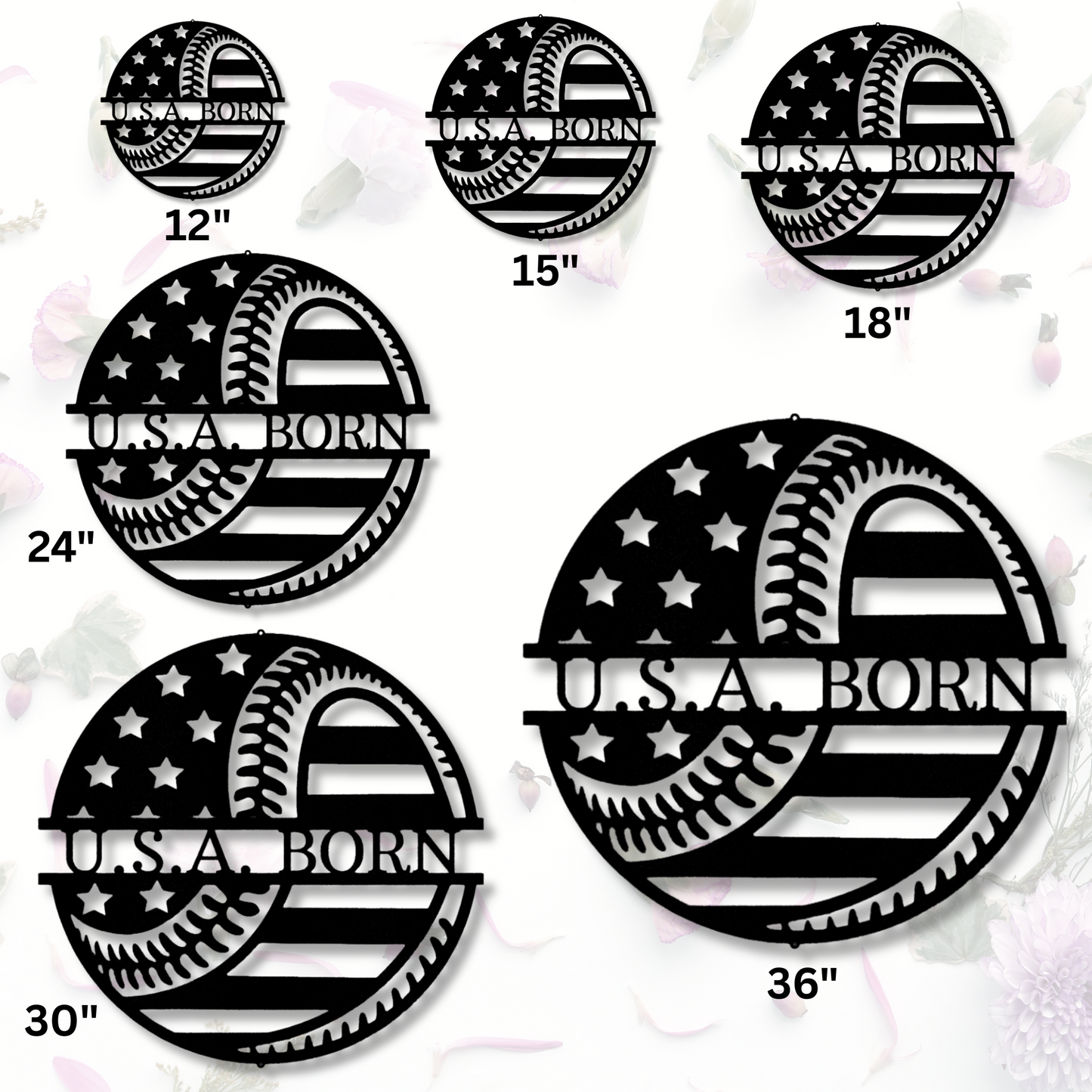 American Flag Baseball Metal Sign, Personalized Baseball Wall Sign, Custom Name Baseball Wall Decor, Husband Gifts