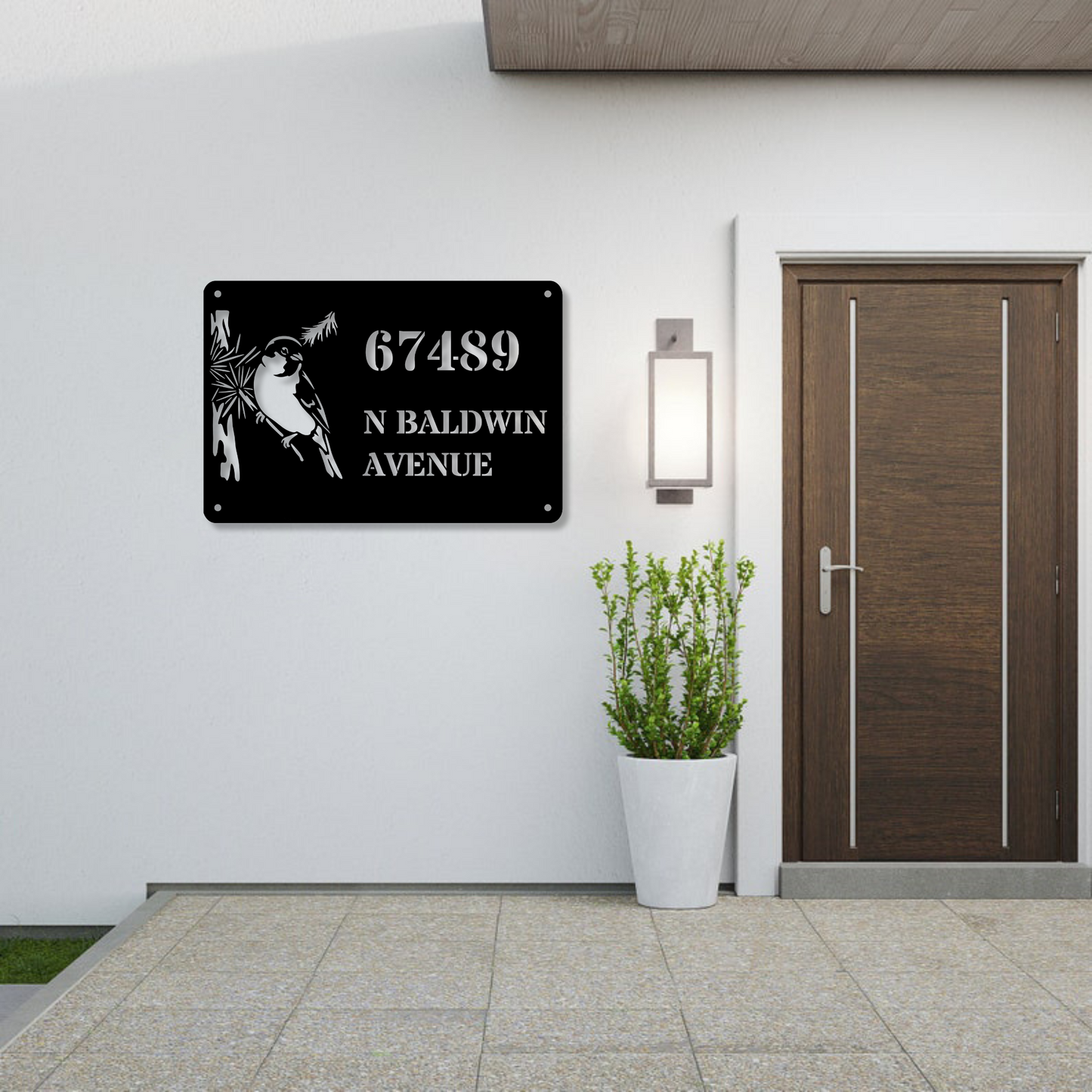 Custom Address Wall Metal Sign, Personalized Decor, Metal Wall Art, Housewarming Gift, Custom Metal Decor, Address Plaquen