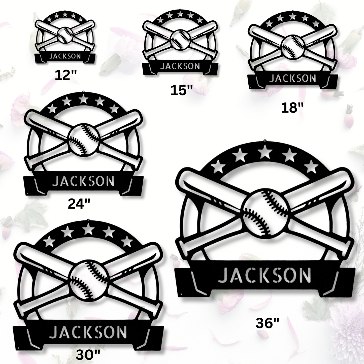 Personalized Baseball Bat Metal Sign, Customized Kids Name Baseball Sign, Wall Hanging Decor, Baseball Wall Sign