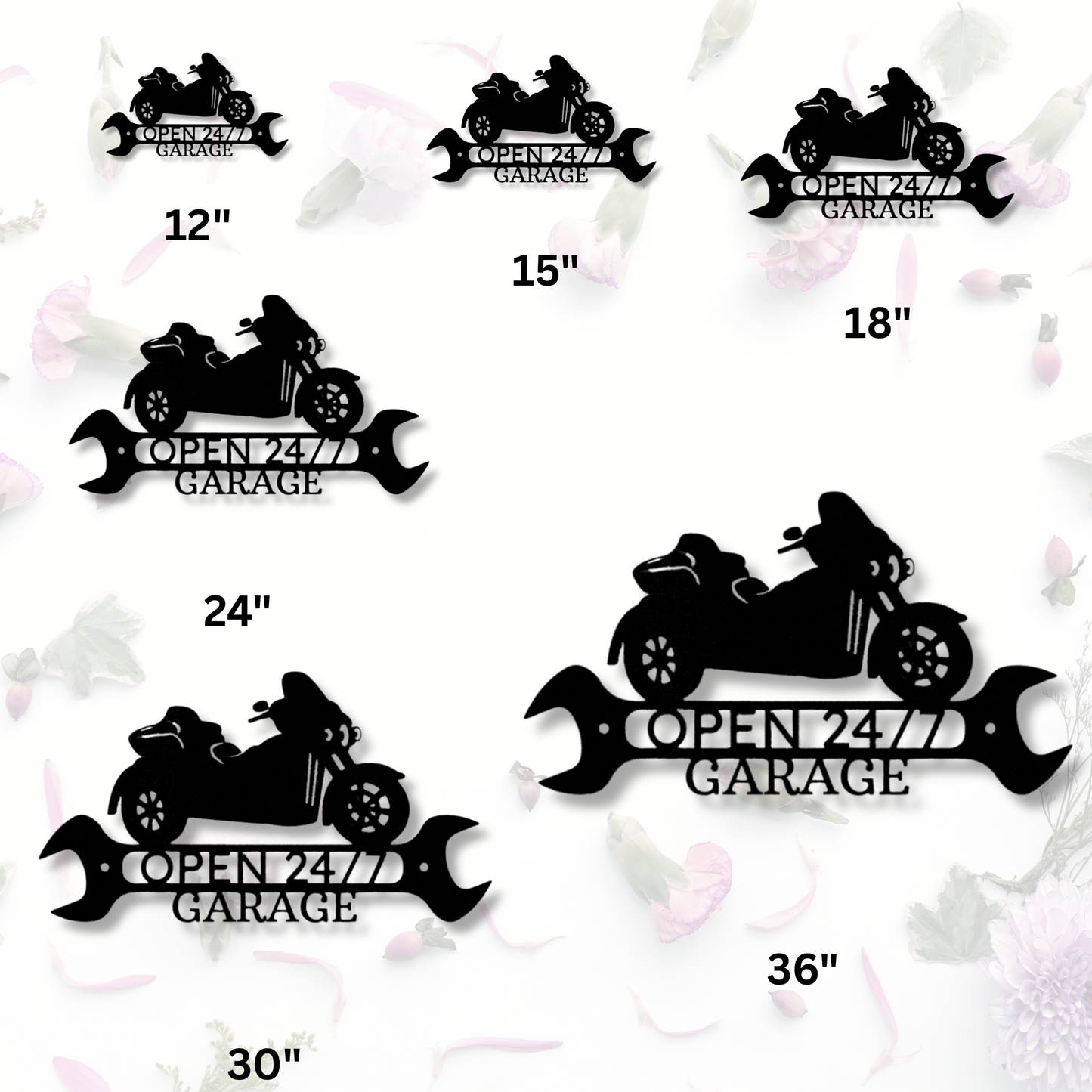 Custom Trike Monogram Sign, Metal Steel Name Sign, Personalized Bike Wall Decor, Trike Lover's Custom Gift, Home Metal Art Decor