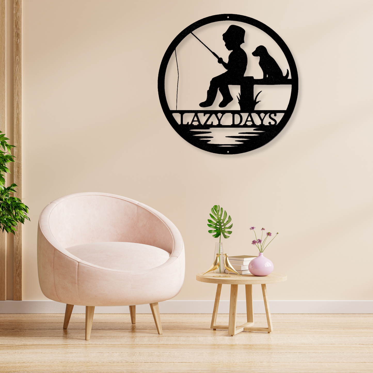 Little Fisher Monogram - Steel Sign