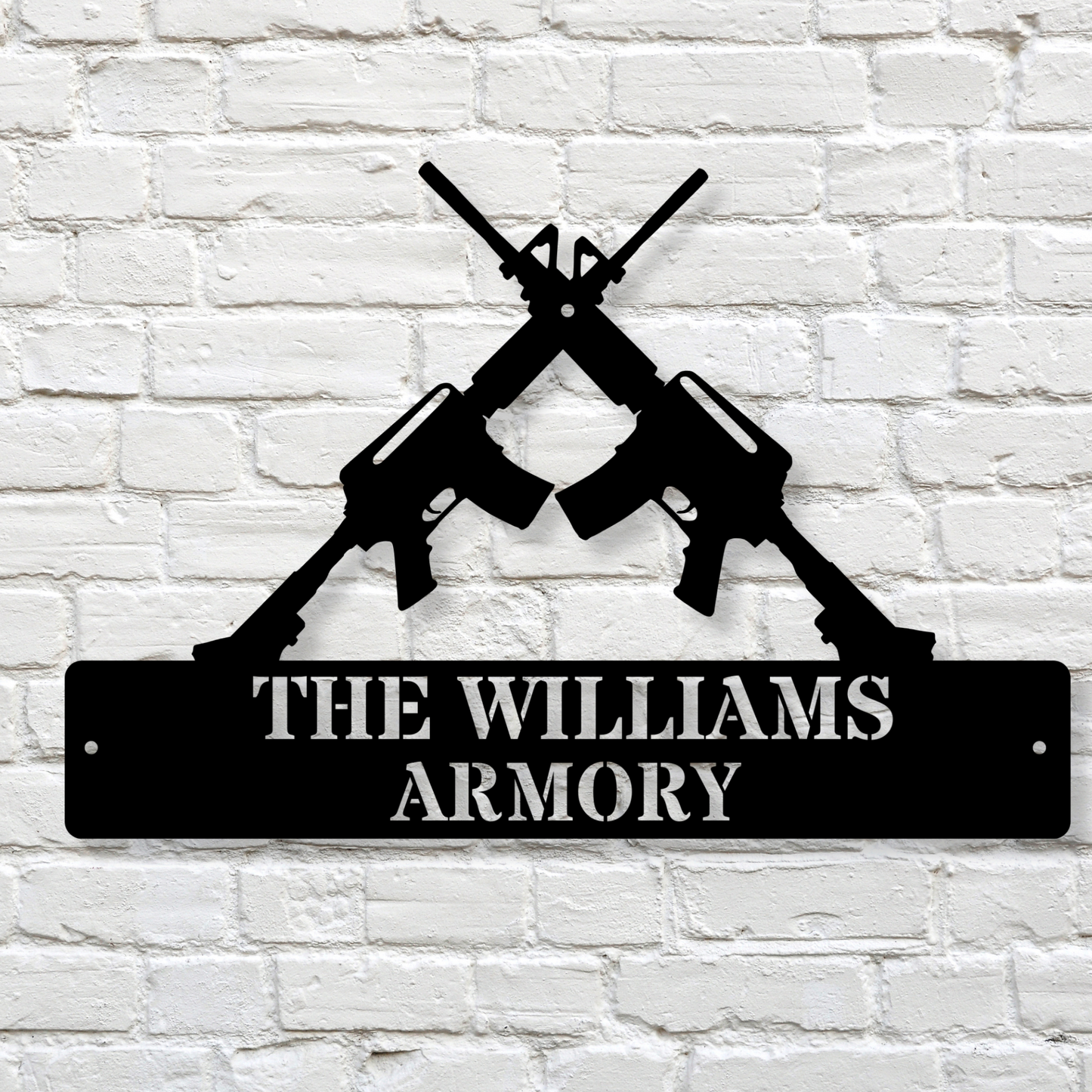 Custom Armory Metal Sign, Personalized Armory Name Sign, Man cave Decor, Metal Wall Decor, Custom Armory Wall Art,Gun Home Decor,Veteran Gift