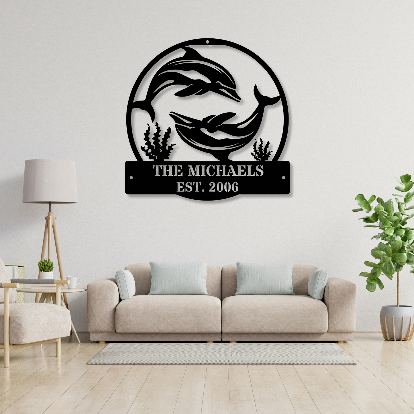 Custom Family Name Metal  Sign, Beach House Gift, Beach House Sign Decor, Coastal Cottage Decor, Ocean Home Gift