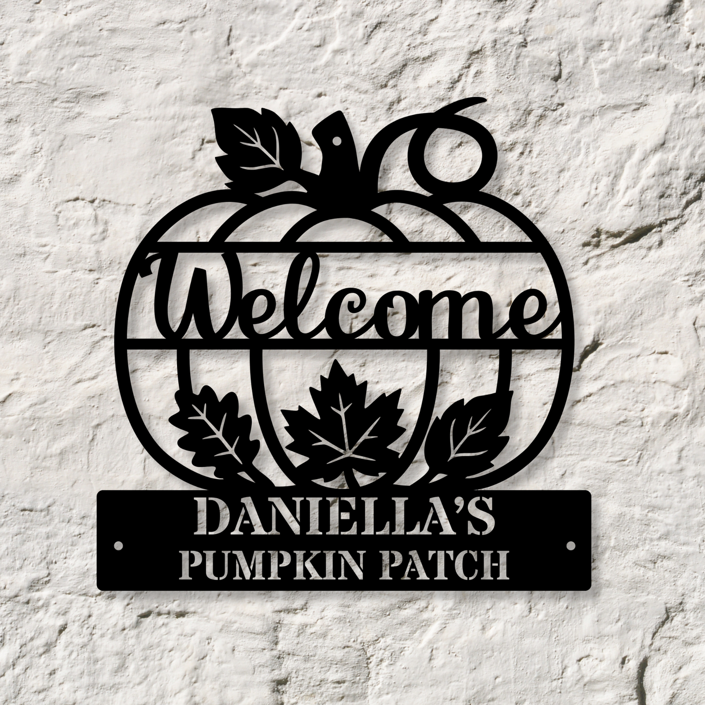 Customized Pumpkin Fall Decor Metal Sign, Fall Season Metal Sign, Pumpkin Sign Signage, Front Porch Decor