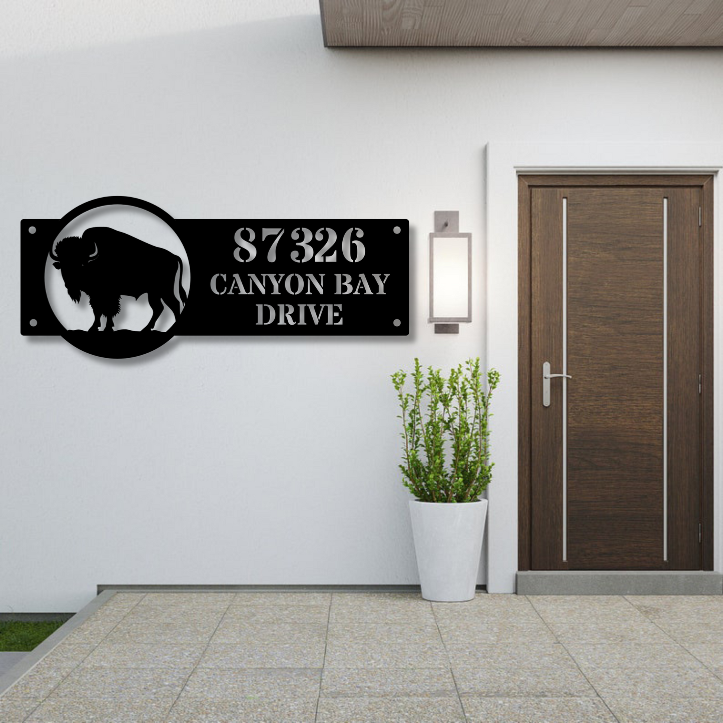 Custom Address Metal  Sign, Personalized Street Name