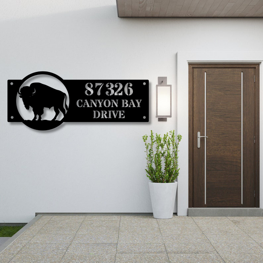 Custom Address Metal  Sign, Personalized Street Name