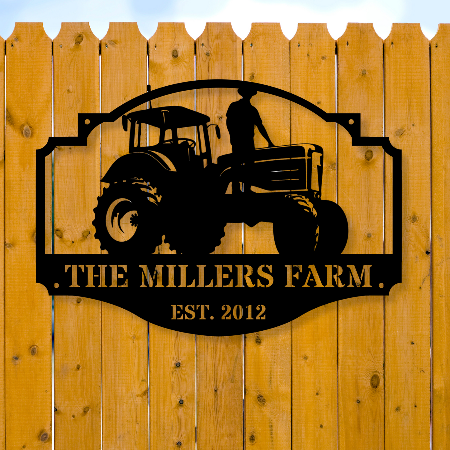 Custom Metal Farm Sign, Personalized Farm Sign, Rustic Farmhouse Decor, Metal Barn Sign, Personalized Ranch Art