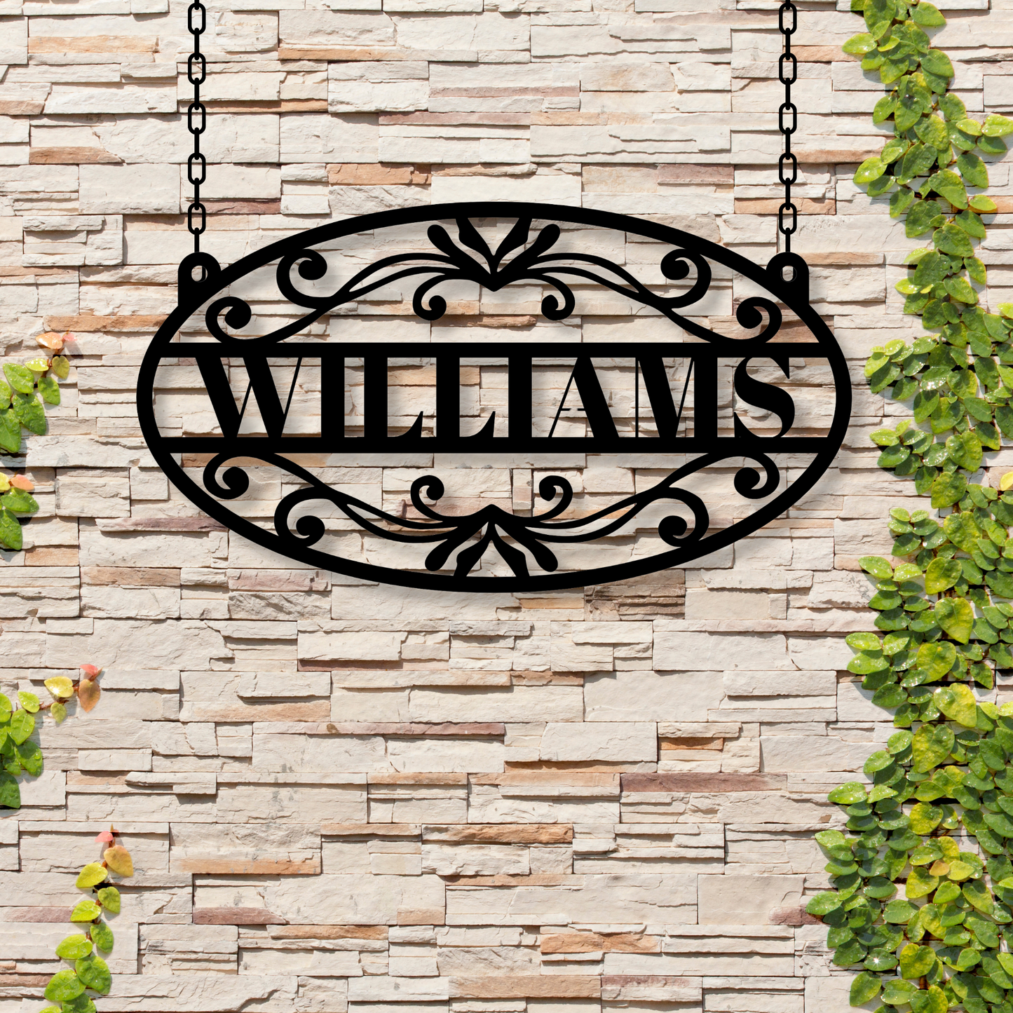 Custom Family Name Metal Sign,Personalized Last Name Sign,Monogram Wall Decor, Metal Monogram Sign Family, Housewarming Gift