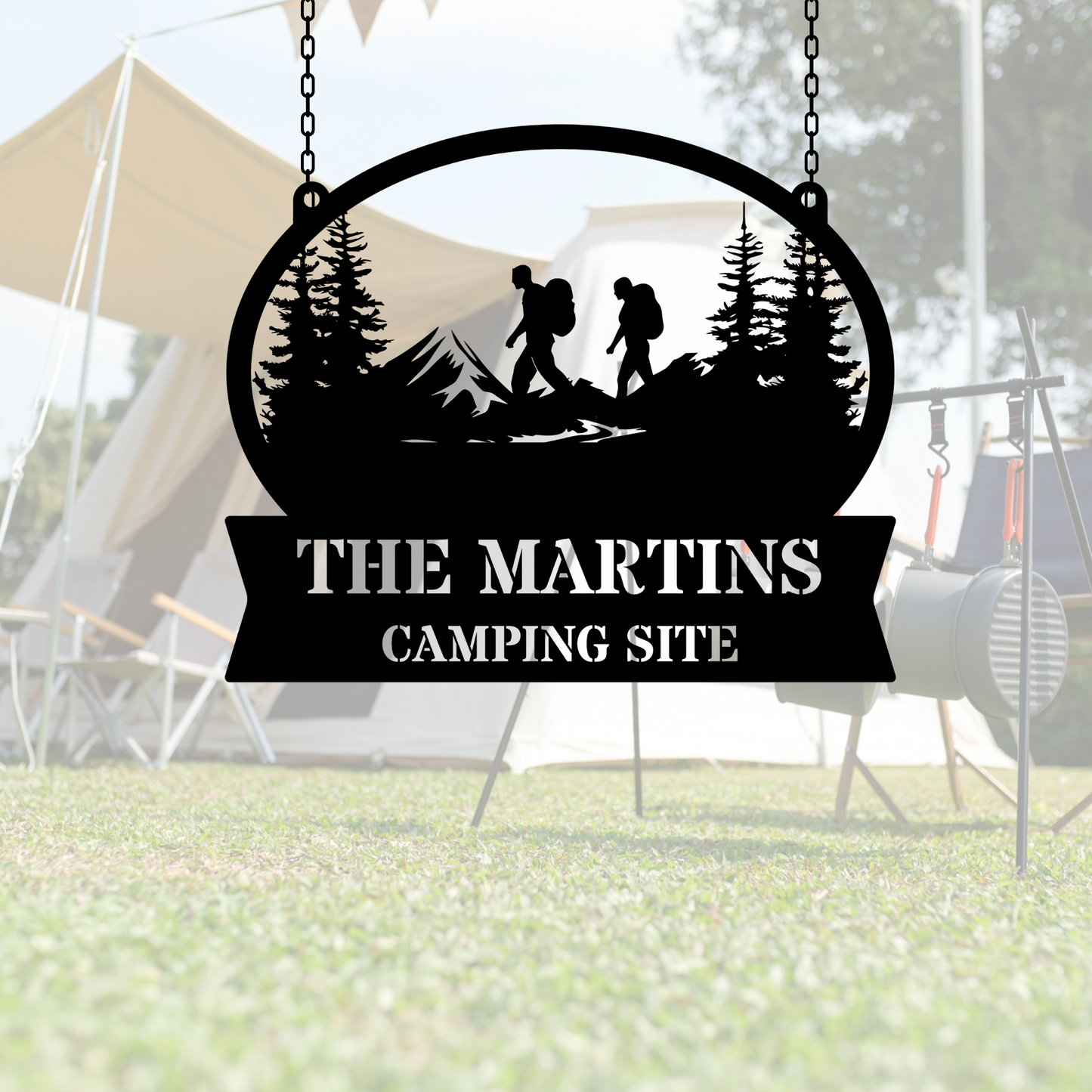 Custom CAMPING METAL SIGN, Camping Metal Art, Outdoor Decor, Personalized Camp, Rustic Metal Sign, Nature Lover Gift, Camper Decoration