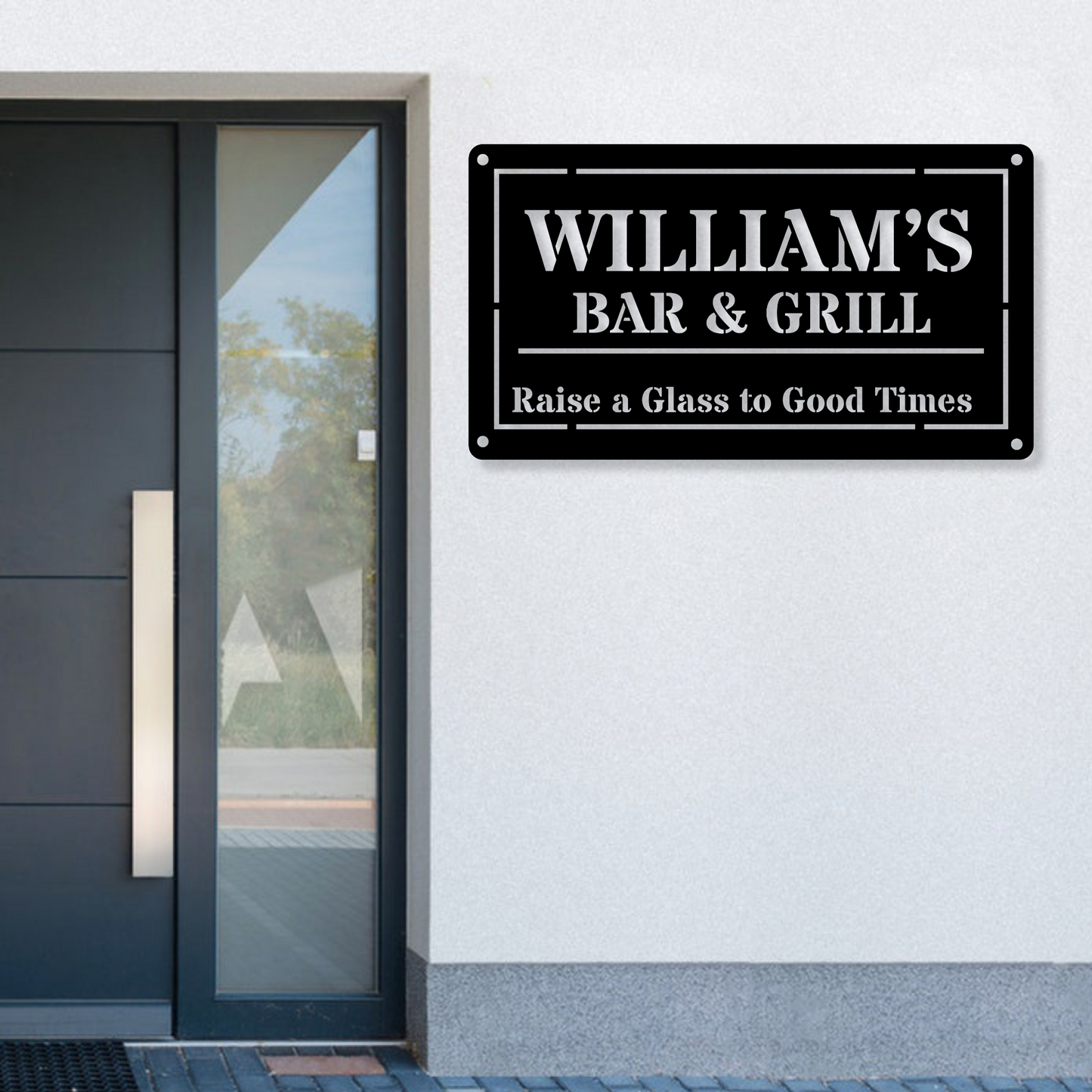 Personalized Bar and Grill Sign Metal Signs, Custom Metal Sign , Metal Wall Art, Personalized Gift, Custom Metal Sign Outdoor