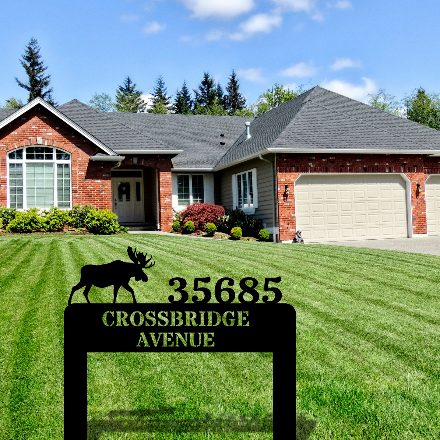 Personalized Metal House Number Sign, Custom Address Sign for Yard, House Number Sign Stake, House Number Plaque