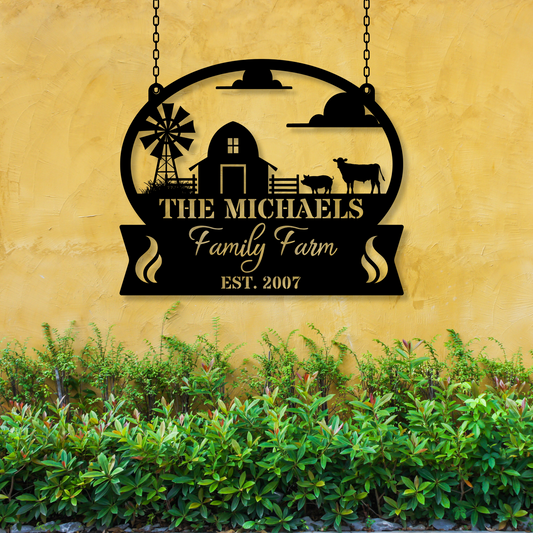 Custom Farm metal signs, Personalized metal farm signs, metal barn sign, custom metal farm signs outdoor
