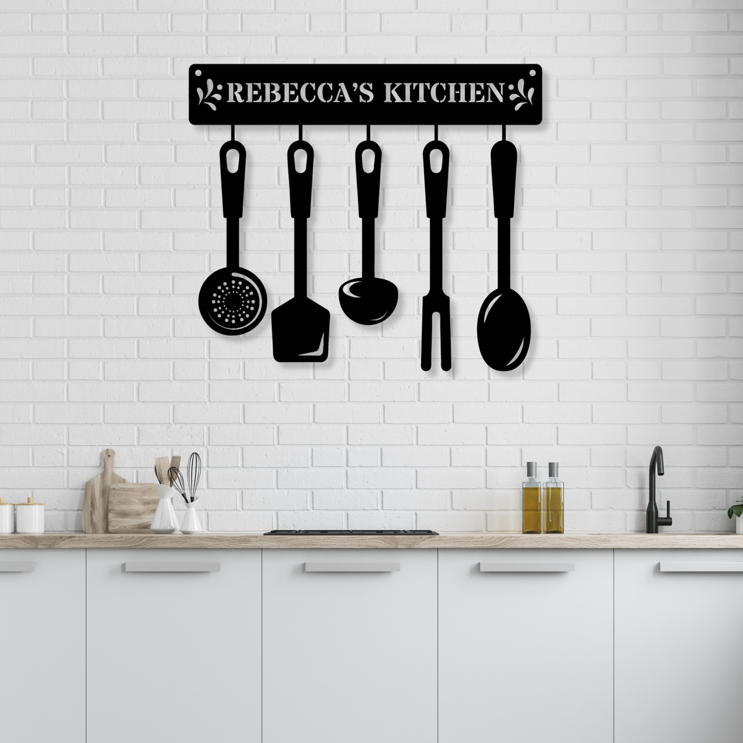 Personalized Metal Kitchen Signs, Custom Kitchen Metal Wall Art, Custom Kitchen Wall Decor, Customizable Kitchen Sign, Housewarming gift