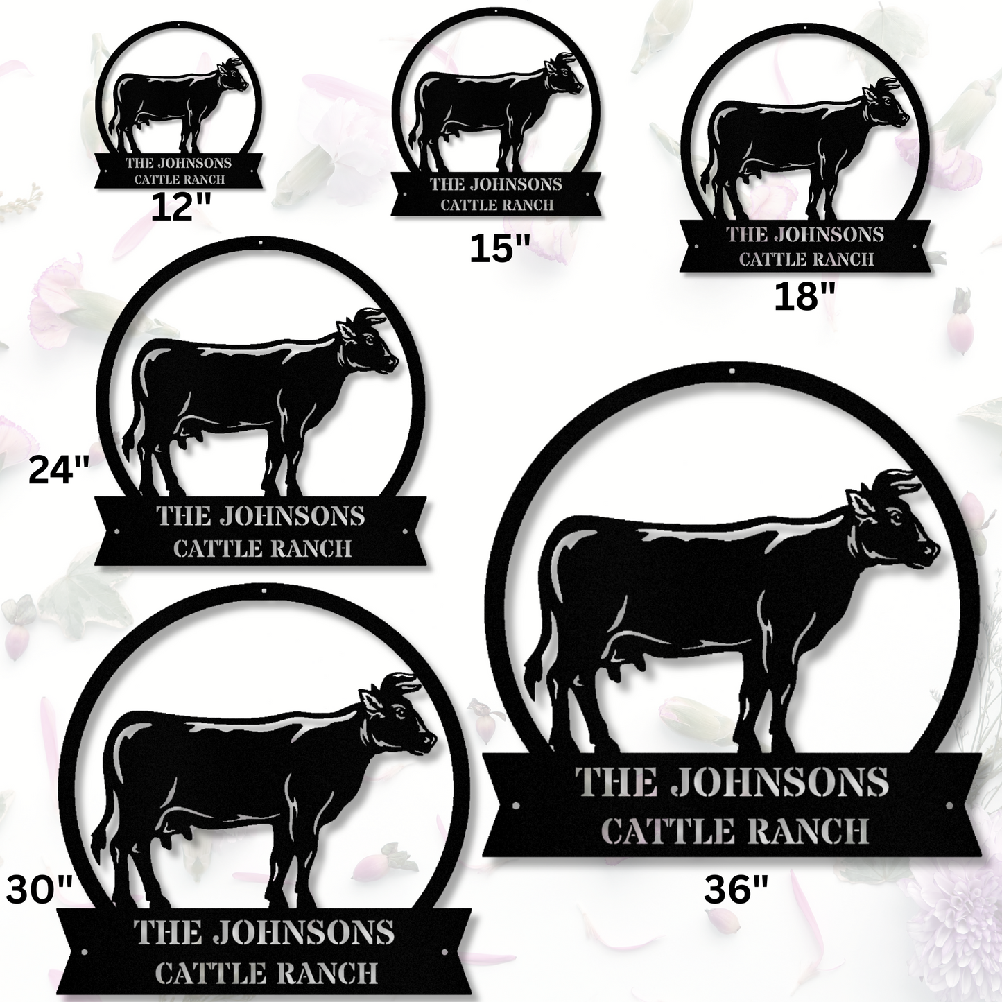 Personalized Ranch Metal Sign, Farm Address Wall Sign, Farmer Gift, Cattle Ranch Metal Sign, Large Wall Art Decor, Custom Family Name Sign, Indoor Outdoor Sign