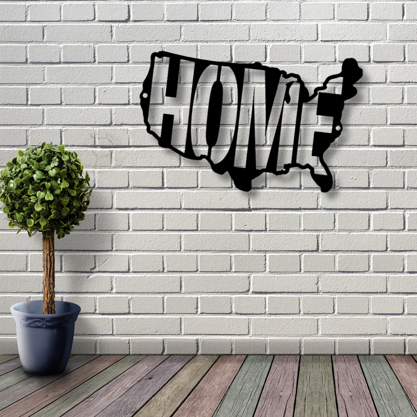 USA Home - Steel Sign