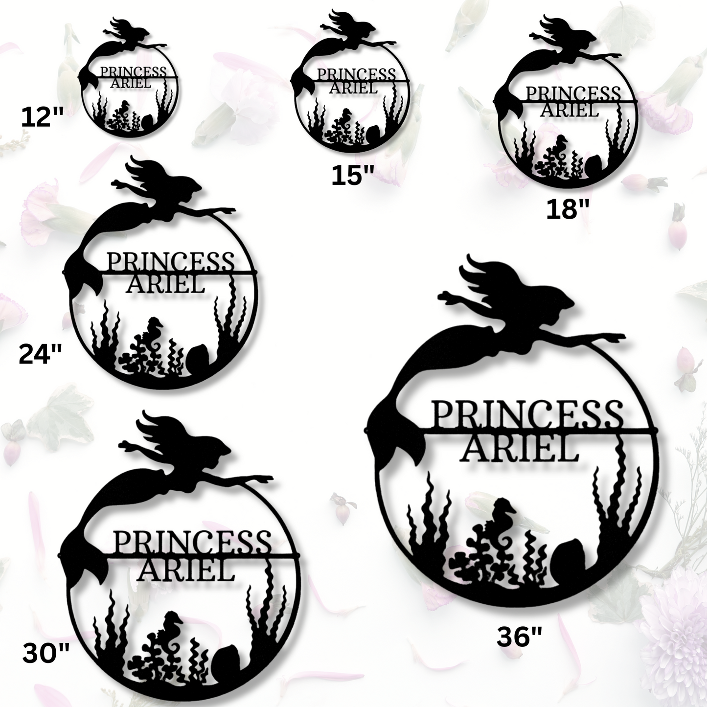 Custom Mermaid Metal Sign, Personalized Mermaid Name Sign Wall Hanging, Birthday Gift For Gift For Daughter, Mermaid Metal Art Sign, Housewarming Decor.