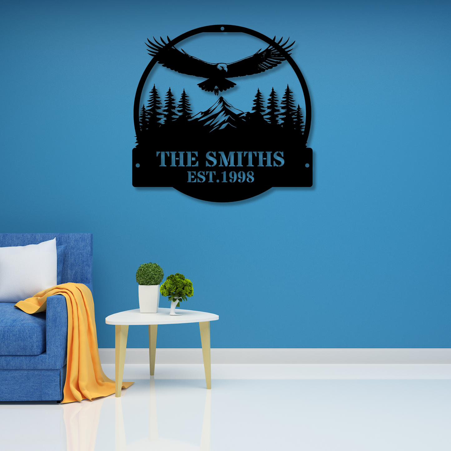 Custom Eagle Metal Wall Art, Eagle Decor, Metal Birds Wall Art, Custom Metal Art, Bird Decor, Wall Hanging, Wildlife Art