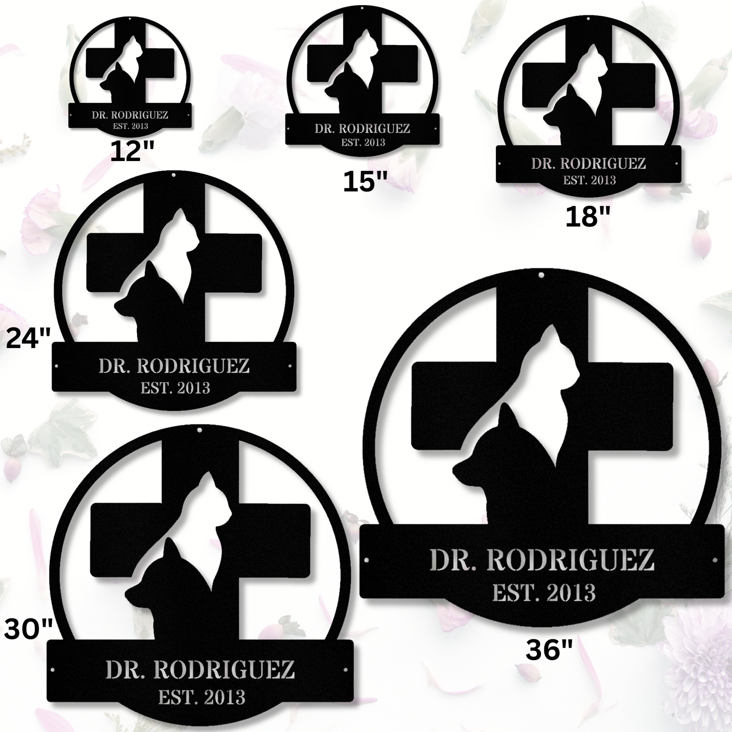 Personalized Veterinary Metal Sign, Custom Vet Sign, Vet Office Wall Art, Gift for a Veterinarian, Animal Lover Gift,