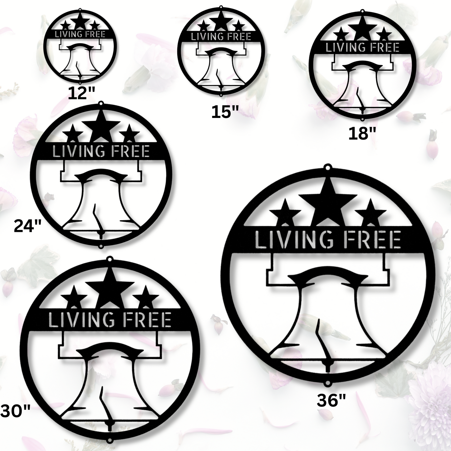 Custom Liberty Bell Metal Art Sign, Personalized Name Liberty Bell Monogram, Patriotic Wall Hanging, Birthday Gift For Dad, Indoor Liberty Decor.