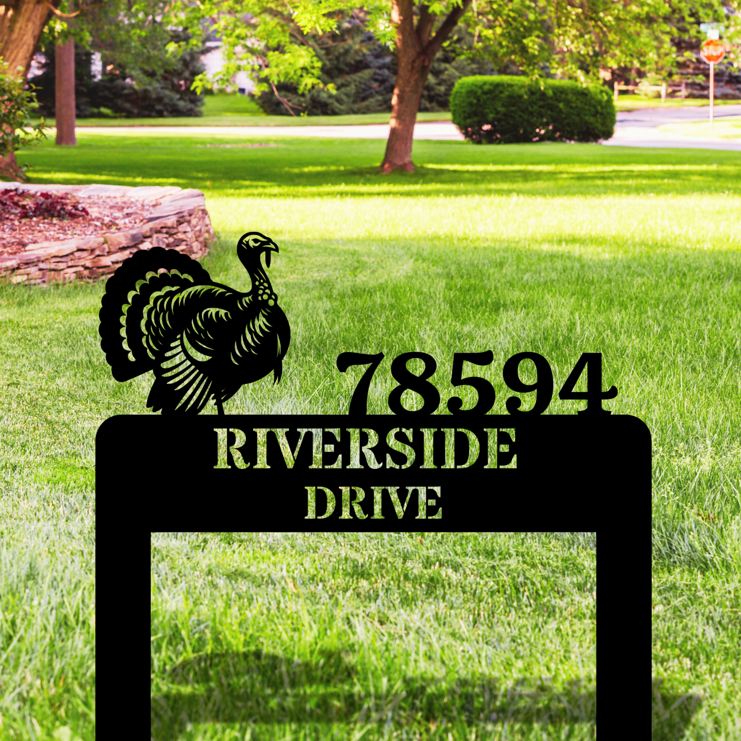 Custom Metal Address Stake, Lawn Metal Address Sign, Custom House Number Sign, Metal Address Plaque, Custom Your Metal Address Sign, Yard Sign
