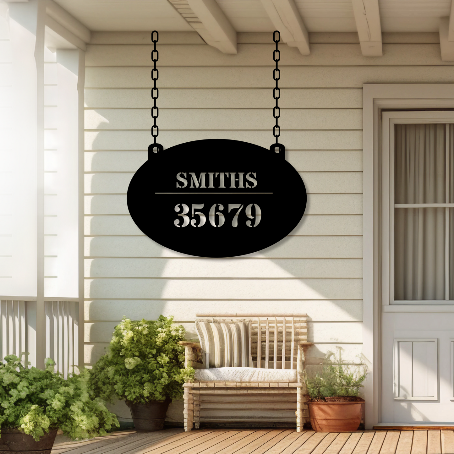 Custom Address Metal Sign, Personalized House Number Sign, Metal House Number Sign,Address Monogram sign