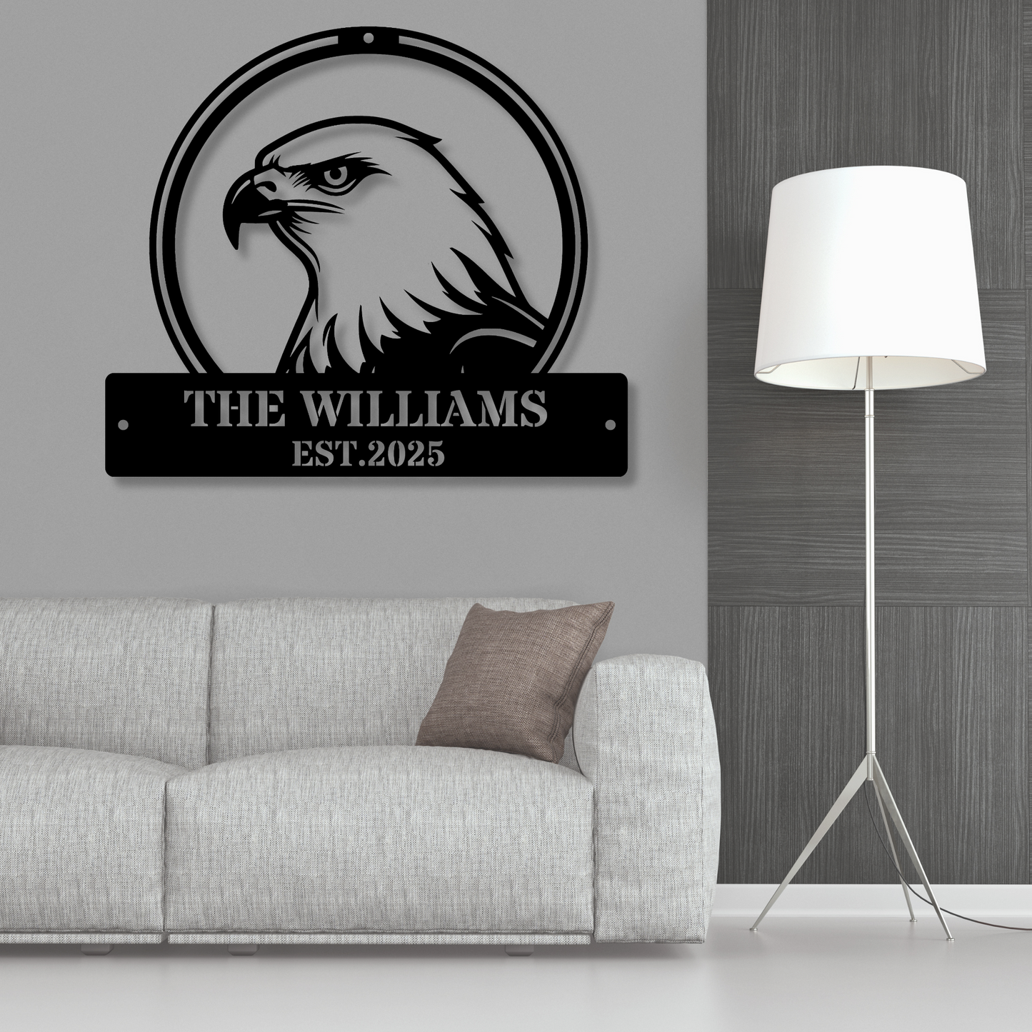 Custom Family Name Metal Sign, Personalized Family Name Metal Sign, Metal Family Name Sign, Wedding Gift, Christmas Gift, Custom Metal Name Sign