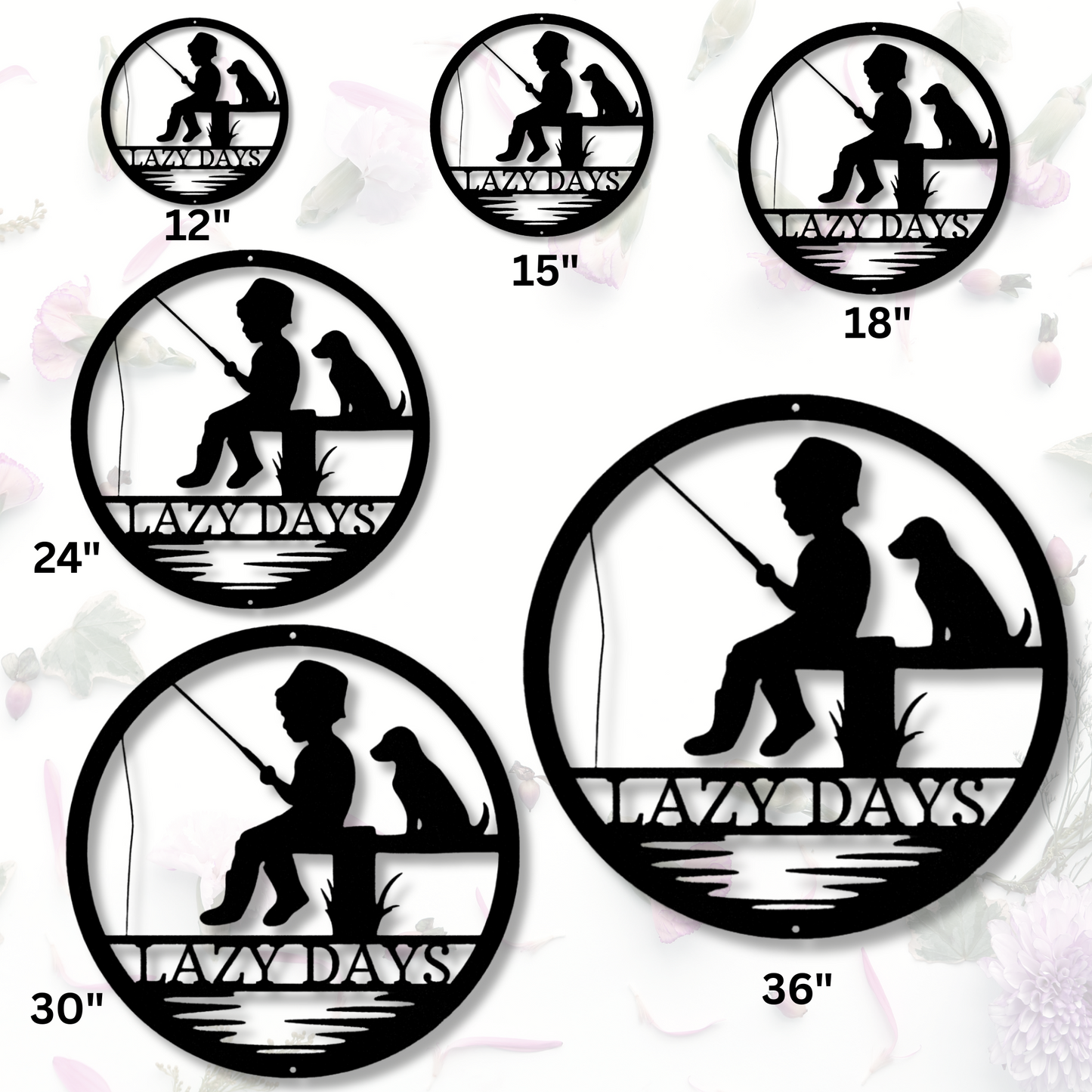 Little Fisher Monogram - Steel Sign