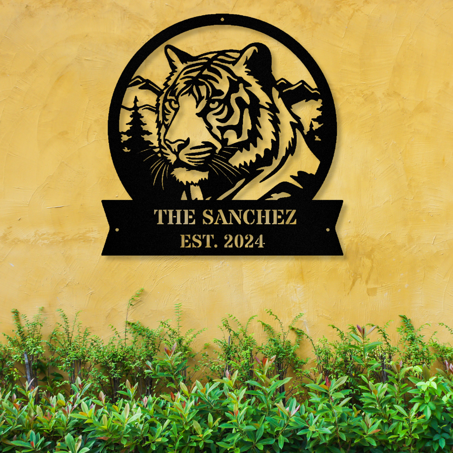 Eye Of The Tiger Metal Wall Art, Tiger Lover Decor, Custom Tiger Sign, Personalized Home Decoration, Unique Tiger Gift, Metal Artwork