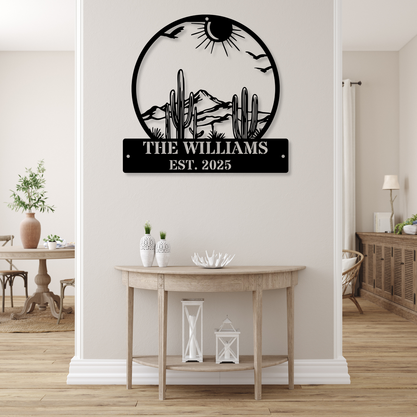 Custom Cactus Metal Sign,Personalized Cactus Name Signs,Cactus Metal Wall Art,Metal Cactus Wall Decor,Cactus Lover Gifts,Cactus Home Decor