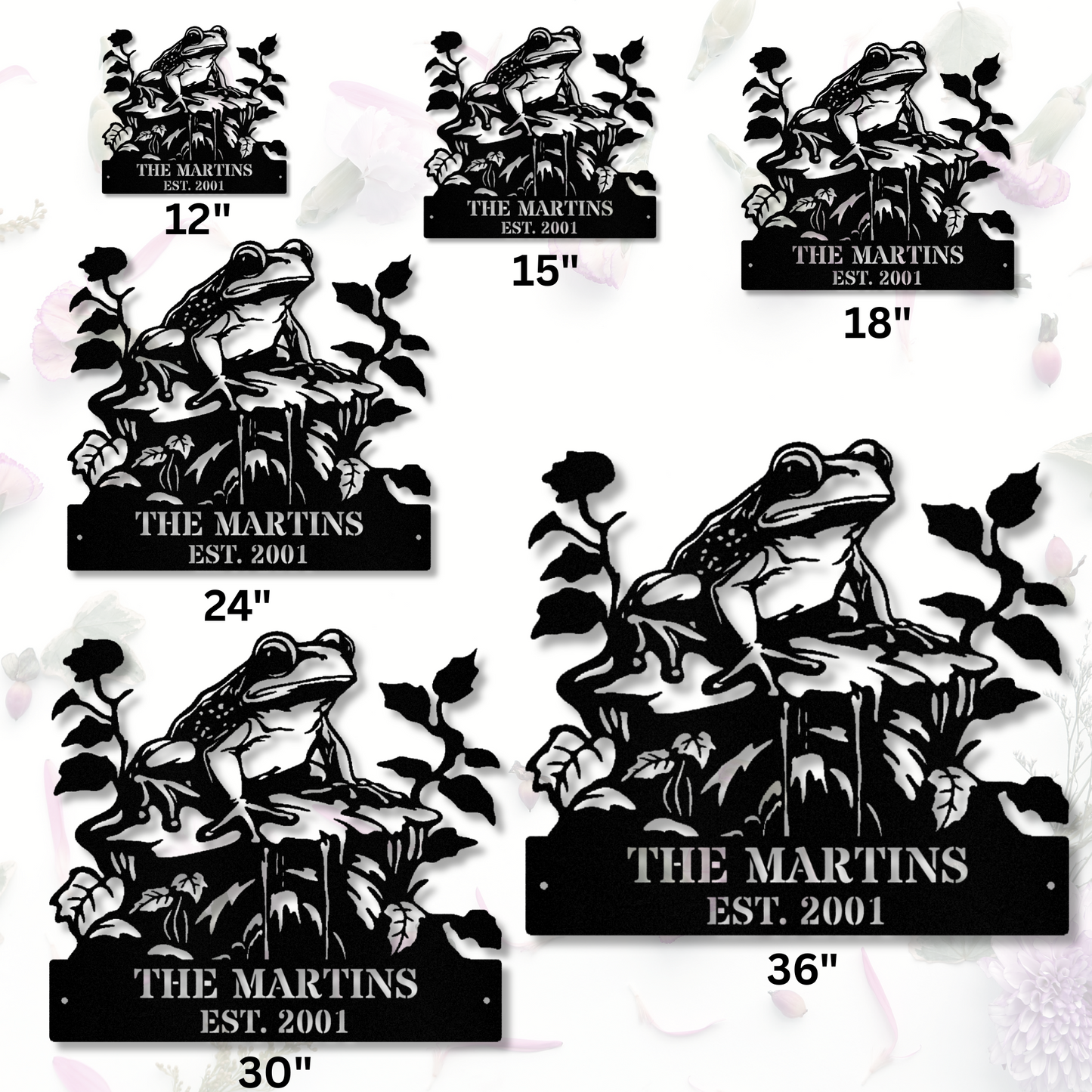 Frog Metal Sign, Frog Wall Art, Metal Garden Decor, Frog Garden Sign, Outdoor Metal Art, Yard Decorations For Frog Lovers