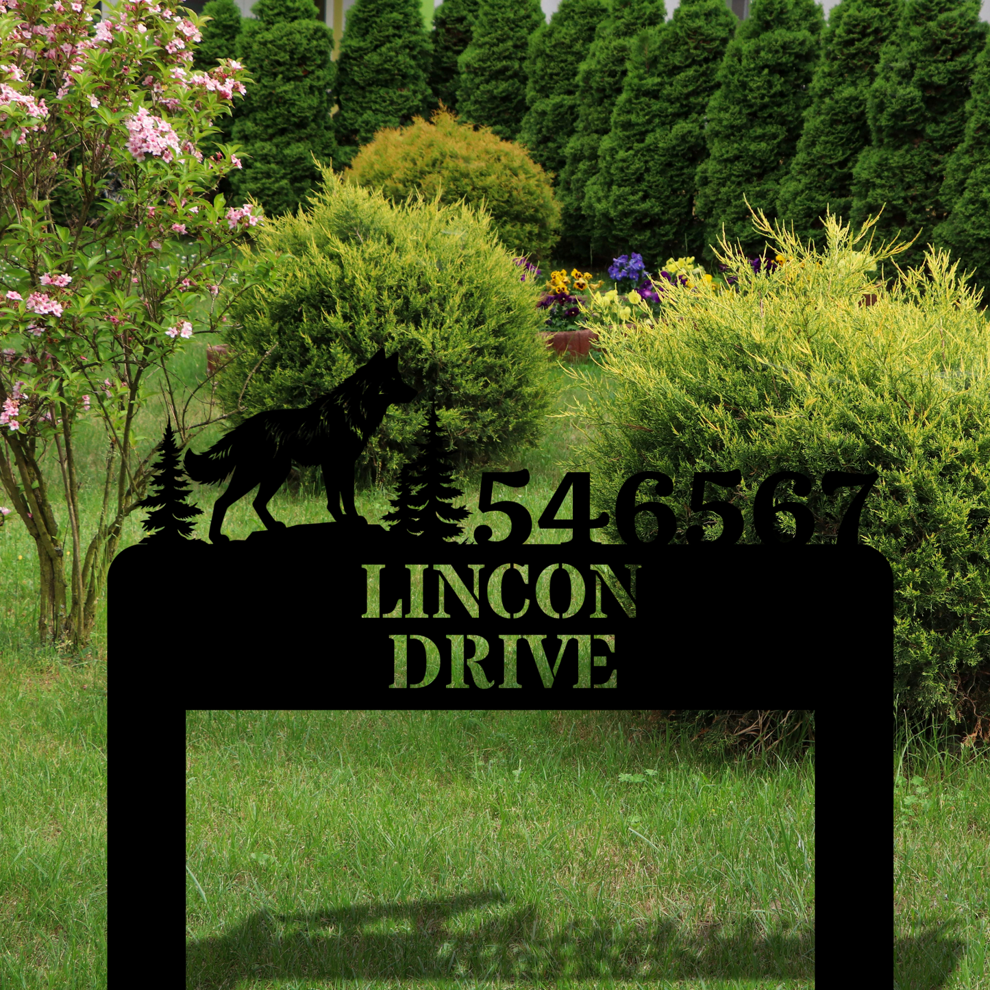 Customized Address Metal Sign, Lawn Metal Address Sign, Custom House Number Sign, Metal Address Plaque, Custom Your Metal Address Sign, Yard Sign