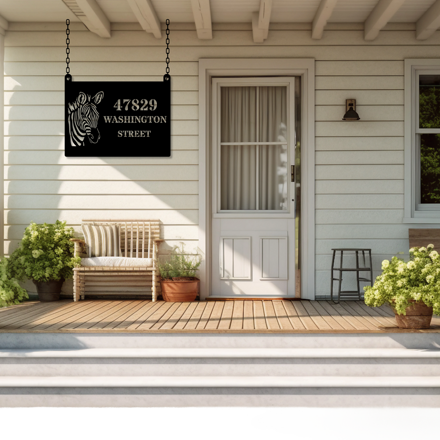 Custom Address Wall Metal Sign, Personalized Address Metal Sign, Metal Wall Art, Housewarming Gift, Custom Metal Decor, Address Plaquen