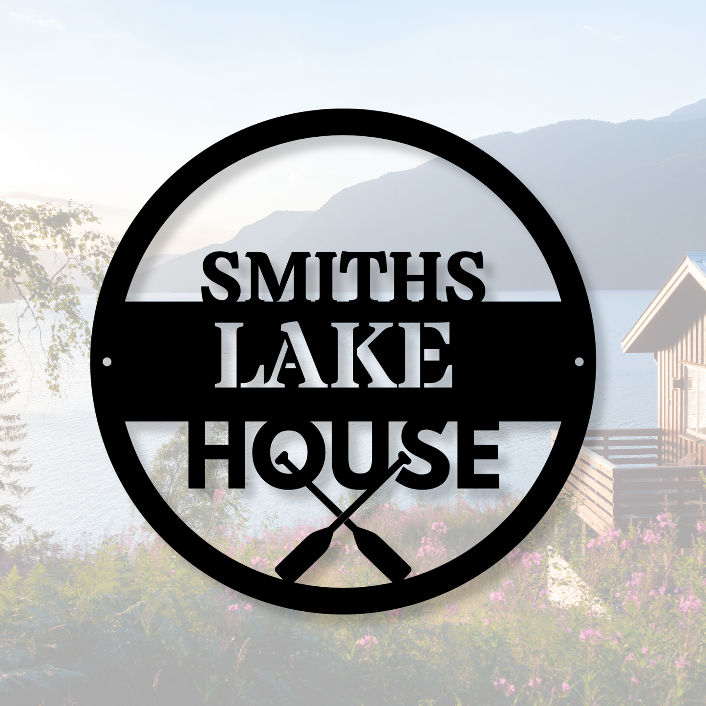 Personalized Lake House, Custom Lakehouse Metal Sign,  Lake House Decor, Personalized Metal Sign