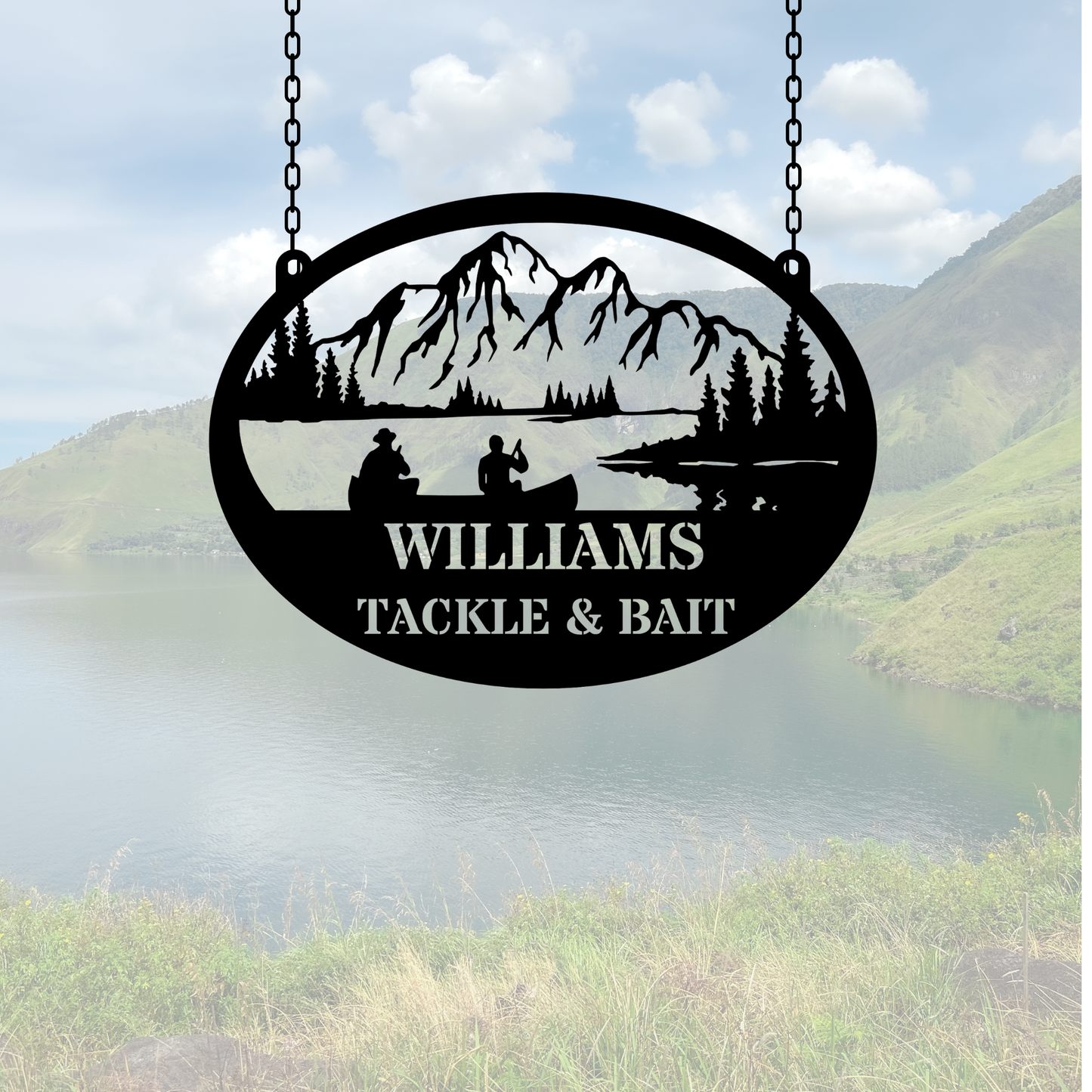 Custom Fishing Metal Sign, Personalized Fishing Decor, Rustic Boat Sign, Angler Home Decor, Cabins & Lake Houses