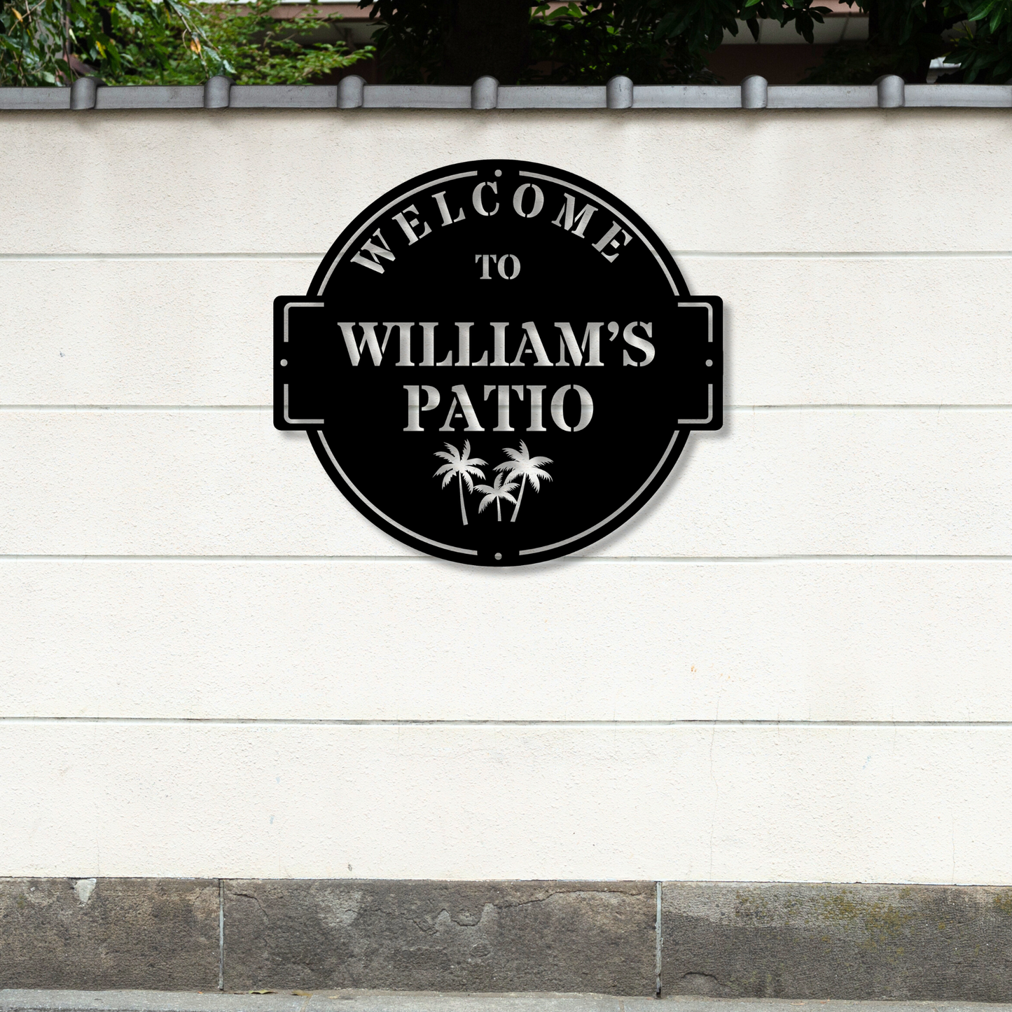 Custom Patio Metal Sign, Personalized Patio Metal sign , Housewarming Gift, Metal Patio Sign