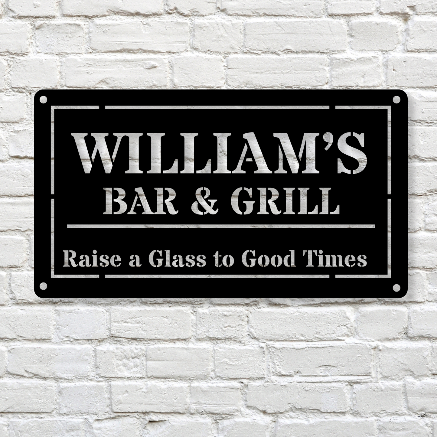 Personalized Bar and Grill Sign Metal Signs, Custom Metal Sign , Metal Wall Art, Personalized Gift, Custom Metal Sign Outdoor